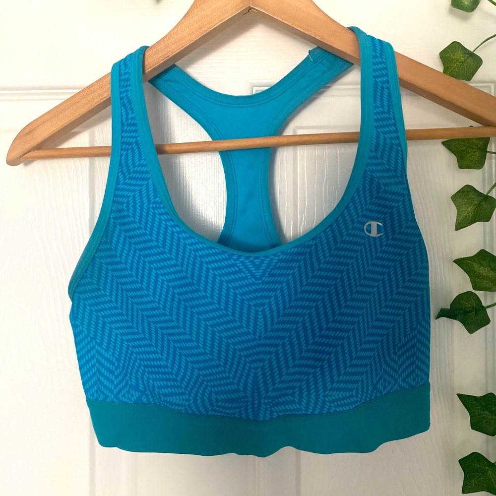 Blue Sports Bra - Picture 3 of 9